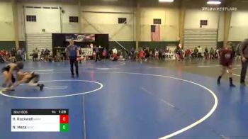 76 lbs Quarterfinal - Hudson Rockwell, Wray Eagles vs Noah Aiden Meza, Black Fox Academy