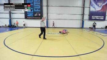 120 lbs Rr Rnd 3 - Antonio Pizza, OBWC Blue vs Willem Busch, Ragin Raisins Niagara HS