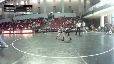 70 lbs Cons. Round 2 - Colton Warf, Smithfield Youth Wrestling vs Gable Tan, Nova WC