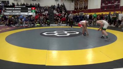 126 lbs Quarterfinal - Nicholas Garcia, Marmion Academy vs Tommy Wurster, Dublin Coffman