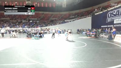 4A Boys 215 lbs Champ. Round 1 - Lynkin Royer, Sweet Home Boys vs Mitchell Quist, Hidden Valley Boys