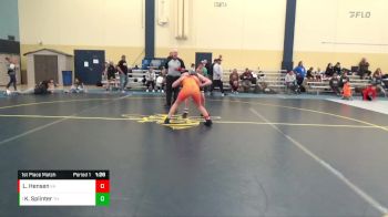 155 lbs 1st Place Match - Kade Splinter, Team Nazar vs Lyla Hensen, Kodiak Attack