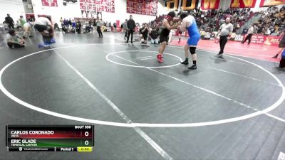 285 lbs Cons. Round 3 - Carlos Coronado, Vista vs Eric Glade, Temescal Canyon