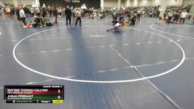 113 lbs Champ. Round 3 - Judah Perrault, No Nonsense Wrestling vs Khy`ree Thomas-Calloway, MWC Wrestling Academy