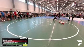 55 lbs Champ. Round 2 - Kaleb Olsen, Best Trained Wrestling vs Josiah Benjamin Pena, Steve Page Grappling