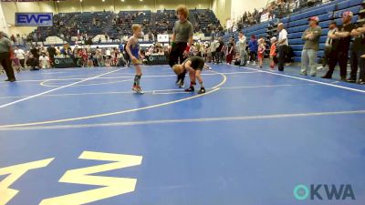 55 lbs Round Of 16 - Tristyn Andrews, Madill Takedown vs Tatum Hawkins, Noble Takedown Club