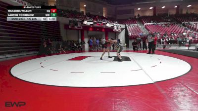 120 lbs Round Of 16 - McKenna Wilson, Tulsa Union Girls vs Lauren Rodriguez, Noble