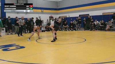 127 lbs Consy 1 - Ricky Hammel, West Allegheny vs Carson Elder, Bethel Park