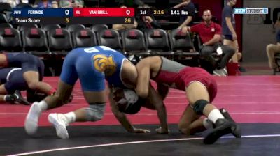 141 lbs Mike Van Brill, Rutgers vs Joseph Ferinde, Johnson & Wales