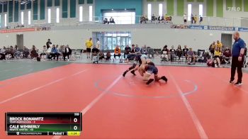 110 lbs Round 3 (6 Team) - Cale Wimberly, Misfits United vs Brock Bonawitz, Team Barracuda
