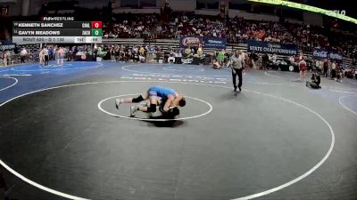 D 1 132 lbs Cons. Round 3 - Gavyn Meadows, Zachary vs Kenneth Sanchez, Chalmette