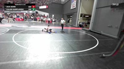 100 lbs Quarterfinal - Jack Bowe, CrassTrained: Weigh In Club vs Callen Samplawski, Chippewa Elite
