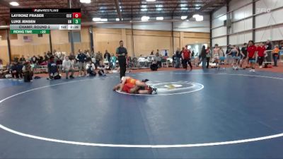 149 lbs Champ. Round 2 - Luke Jensen, Unattached vs Layronz Fraser, Clackamas Community College