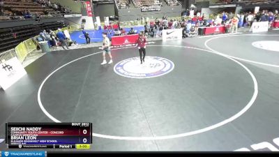 160 lbs Cons. Round 4 - Seiichi Naddy, Community Youth Center - Concord Campus Wrestling vs Brian Leon, Eleanor Roosevelt High School Wrestling