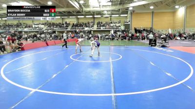 113 lbs Quarterfinal - Brayden Boccia, Milford vs Kylan Berry, Marshwood