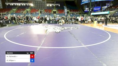 106 lbs Quarters - Hayden Schwab, IA vs Coleton Klipa, PA