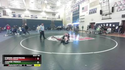 175 lbs Quarterfinal - Cooper French, Cheney vs O`Brien Armstrong, East Valley (Yakima)