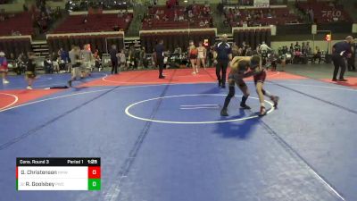 90 lbs Cons. Round 3 - Russell Goolsbey, Powell Wrestling Club vs Gregory Christenson, North Montana Wrestling Club