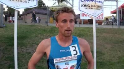 Jeff See after 1500 at 2012 Mt SAC Relays