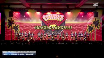 South Coast Cheer - Scarlet [2026 L3 Senior - Medium Day 2] 2026 Spirit Sports Grand Nationals