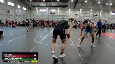 150 lbs Round 2 (6 Team) - Kai Cosa, Youngstown Elite vs Sawyer Dickinson, Full Circle Green