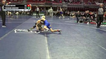 2A-113 lbs 7th Place Match - Kaleb Brown, West Liberty vs Romann Derksen, Wilton