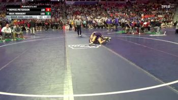 1A-138 lbs Champ. Round 1 - Max Wingert, Logan-Magnolia vs Royce Peterson, Lake Mills