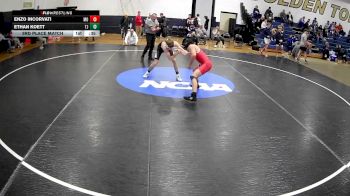 133 lbs 3rd Place Match - Ethan Koett, Thomas Jefferson vs Enzo Incorvati, Moon