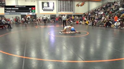 63 lbs Quarterfinal - Zane Vega, DC Elite vs Peter DeVore, Jesup Mat Club