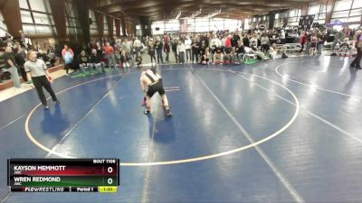 125 lbs Quarterfinal - Wren Redmond, JWC vs Kayson Memmott, JWC