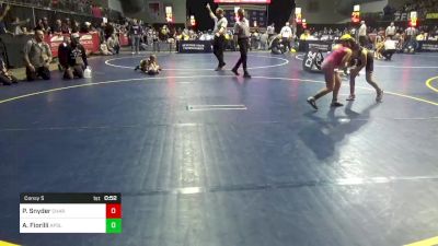 88 lbs Consy 5 - Peyton Snyder, Chartiers Valley vs Ashlyn Fiorilli, Apollo-Ridge