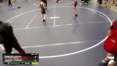 119 lbs Cons. Round 2 - Forester Lofton, New Prague Wrestling vs Maxwell Stewart, Minnesota