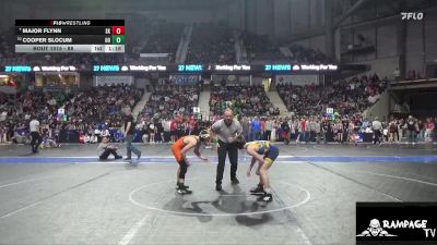 88 lbs Champ. Round 1 - Major Flynn, Sunflower Kids vs Cooper Slocum, Ogden`s Outlaws