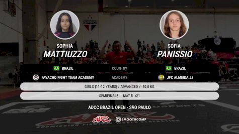 Sophia Mattiuzzo vs Sofia Panissio 2025 ADCC Sao Paulo Open