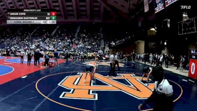 1A-113 lbs Cons. Round 1 - Jakub Cote, Banks County vs Benjamin Easterlin, Mt Vernon Presbyterian