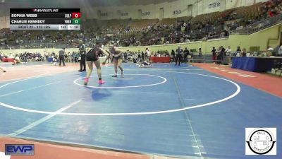 130 lbs Round Of 16 - Sophia Webb, Sulphur vs Charlie Kennedy, Yukon Middle School Girls
