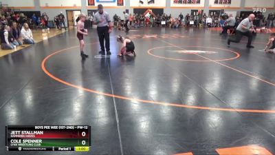 PW-12 lbs Quarterfinal - Jett Stallman, Hammerin Hawks vs Cole Spenner, Lynx Wrestling Club