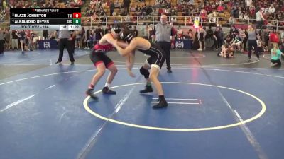 146 lbs Quarterfinal - Blaze Johnston, Team Miron vs Alejandro Reyes, Shawnee High School