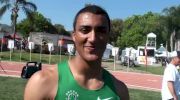 Ashton Eaton after a sprinkle of events at the 2012 Mt SAC Relays