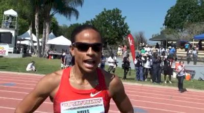 Joanna Hayes a close 2nd in 100H in 1172 2012 Mt SAC Relays