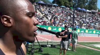 Walter Dix after 100 Win in 985 2012 Mt SAC Relays