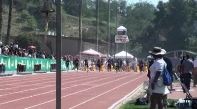 M 100 (Elite TRACKSIDE VIEW- Dix over Rodgers 9.85, 2012 Mt. SAC Relay)