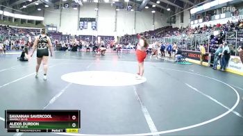 235 lbs Quarterfinal - Savannah Savercool, Waverly Sr HS vs Alexis Durdon, Windsor Sr HS