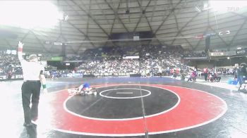 Boys 4A 113 lbs Champ. Round 2 - Nathaniel Trieu, Kennedy Catholic vs Amaleki Hanes, Sumner