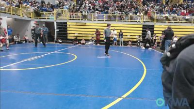 49 lbs Quarterfinal - Kreedence Haderer, Redskins Wrestling Club vs Oliver Martinez, Tonkawa Takedown Club