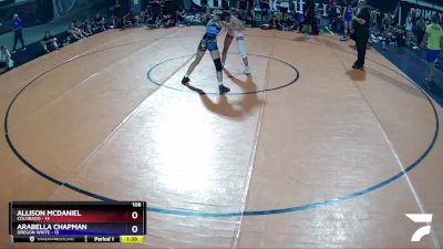 106 lbs Round 2 (8 Team) - Allison McDaniel, Colorado vs Arabella Chapman, Oregon White