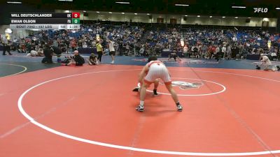 157 lbs Round Of 128 - Will Deutschlander, OK vs Ewan Olson, PA