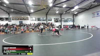 157 lbs Champ. Round 1 - Kvon Russell, Indiana Tech vs Grant Brewer, Wabash