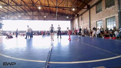 91 lbs Quarterfinal - Kaylee Egleston, Claremore Wrestling Club vs Hadleigh McClendon, Viking Wrestling Club