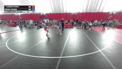 88 lbs Cons. Quarters - Landon Atwell, Callan Wrestling Academy vs Brody Peters, Sebolt Wrestling Academy
